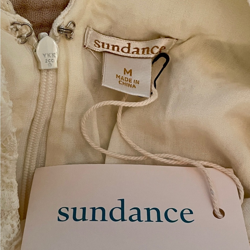 😍 NWT Sundance Northern Sky Short Sleeve Midi Dress. Medium. Lovely! - Picture 7 of 10
